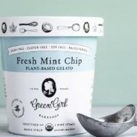 Organic plant-based fresh mint chip gelato · Organic plant-based fresh mint chip gelato (1 pint)