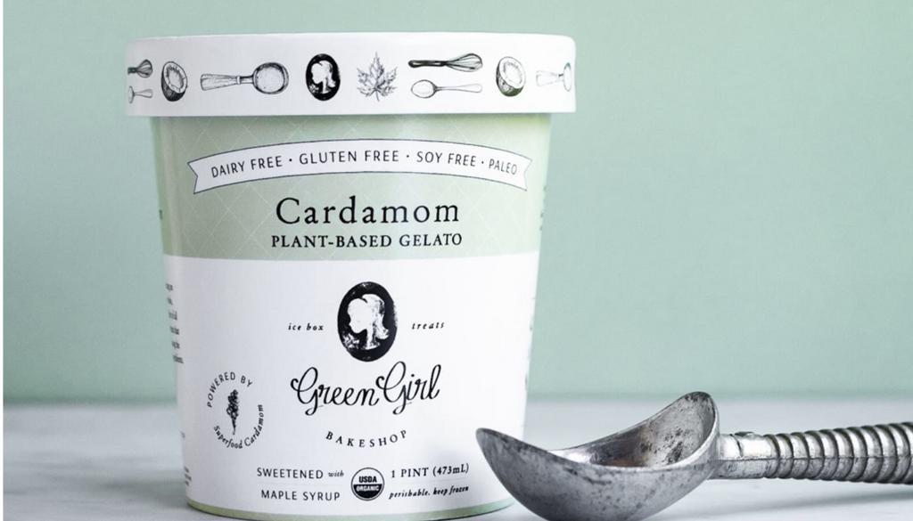 Organic plant-based cardamom gelato · Organic plant-based cardamom gelato (1 pint)
