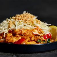 Spicy Noodles · Gluten-Free. Thai influenced thin rice noodles wok tossed in a sweet, spicy and tangy sauce ...