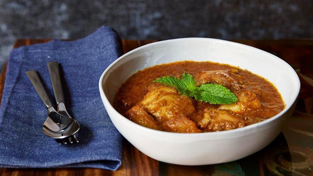 Burmese Curries · Gluten-Free. Choice of protein slow cooked in Burmese style red curry with garlic, ginger, onion, and potatoes. Contains fish sauce*