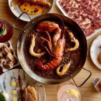 *Feast Premium Pack (serves 2) · Gourmet assortment of our best seller tapas, paella & desserts:
Paella Lobster: Lobster, gul...
