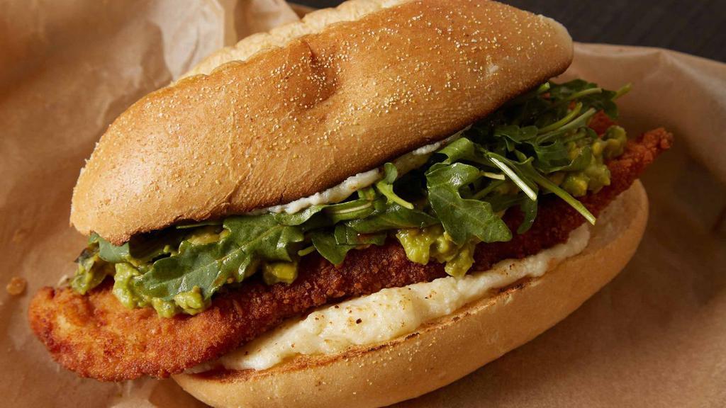 Torta Milanesa · Delicious Torta prepared with customer's choice of breaded meat, cheese, lettuce, tomato, guacamole, sour cream, jalapeños and mayo.