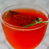 Libertine Cocktail · vodka, basil eau de vie, strawberry, yuzu, lemon