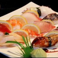 03. Nigiri Mix · Nine pieces of chef's choice nigiri sushi.
