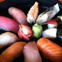 Nigiri Sushi Special (10 Pieces) · Chef's special choice of fresh of the day sushi.