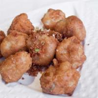 Salt & Pepper Scallops · Deep fried tender scallops seasoned with salt and pepper.