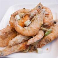 Salt & Pepper Prawns (In Shell) · Fried prawns or oysters tossed in our salt and pepper seasoning.