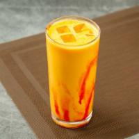Home made Mango Lassi · Yogurt & mango drink