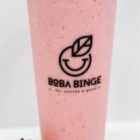 S4. Strawberry Banana Smoothie · Made with real strawberry and banana. Milk substitutions available<br />