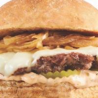 S.O.B. (Son of a Butcher) · 100% Grass-fed American Beef, American Cheese, Caramelized Onion, Pickles, BL 1000 Island - ...