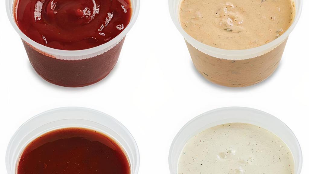 Bl Dipping Sauces · Ranch, BBQ, Buffalo, Honey Mustard, 1000 Island