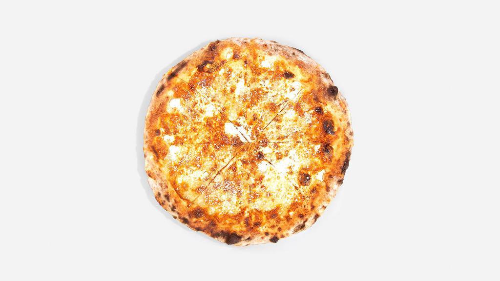 White Pizza · White cream sauce, mozzarella, and ricotta. That's a freaking good pizza.