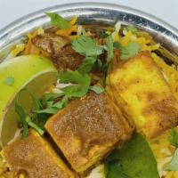 HYDERABADI PANEER BIRYANI* · Paneer marinated with special spices and cooked along with basmati rice.
