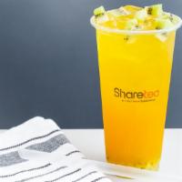 Peach Kiwi Tea With Aiyu Jelly · Recommended - Black, Green or Oolong Tea