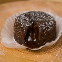 Chocolate Fondant · Our own lava cake. When it is warmed up, chocolate inside flows out and melts in your mouth.