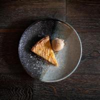 Tarte Grand-Mere · Warm Apple Tart, Hazelnut Creme Anglaise