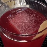 Sunday Whiskey · Bulliet Bourbon, Pomegranate Grenadine, Grapefruit Juice