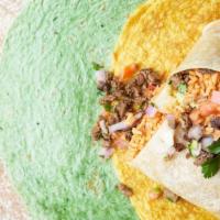 Burritos · 13* flour tortilla fully loaded your way! All items selected will be put into burrito unless...