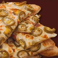Jalapeno Stix · Pizza bread topped with Mozzarella cheese and sliced jalapeno peppers.