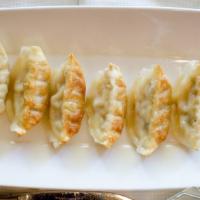 Pot Stickers (6) · Choice of chicken, pork, or vegetable.