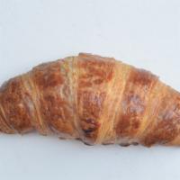 Butter Croissant · Layers of buttery flaky goodness rolled then folded into classic crescent-shaped pillows.