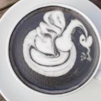 Black Swan · Organic activated charcoal, honey, SPRO, milk.