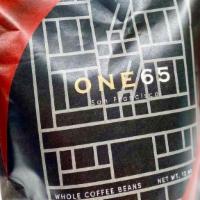 ONE65 Whole Coffee Beans (1lb) · 1 pound bag of ONE65 brand whole coffee beans