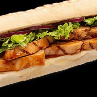 Teriyaki Chicken Melt · Grilled chicken breast strips with a sweet teriyaki glaze and provolone cheese - all grilled...