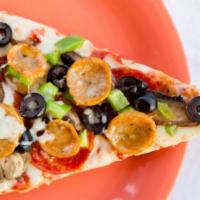 Large Combination · Pepperoni,Mushroom, Black Olives, Bell Peppers And Italian Sausage