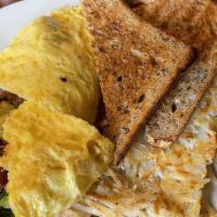 3 Egg Omelets · With your selection from our three cheese choices.