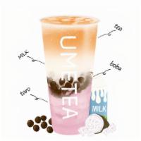 Black Tea Latte W/ Boba & Taro (Taro[1.5 2] /Boba 1) · come with Boba and Taro; default 500cc; Dairy