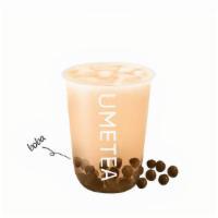 Milk Tea with Pearl(珍珠奶茶) · Ceylon black milk tea w/ chewy brown sugar pearls.（500cc non dariy. ）