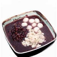 Purple Rice Soup #A · Red Beans, Peanuts, Boba
*Toppings can be added but no substitution