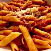 Penne Pasta · Penne Pasta with your choice of Marinara or Butter. (Photo w/ Marinara)