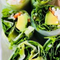 Avocado Fresh Rolls  · Avocado,lettuce, rice noodle, fresh basil, bean sprouts, carrot, wrapped in rice paper; serv...