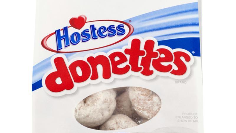 Hostess Donettes 10oz powdered mini donuts · powdered mini donuts