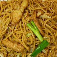 Chow Mein · Comes with choice of style.（vegetables, chicken or pork) BEEF chow mein 1 dollar extra.
