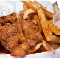 Fried Catfish Basket · Basket comes with Cajun fries (no substitutions).