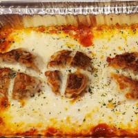 Baked Meatballs (3 Pcs.) · With house-made marinara sauce and mozzarella cheese baked to perfection.