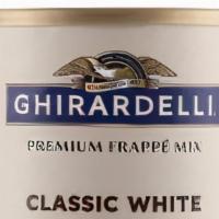  Ghirardelli Classic White · Ghirardelli 3.12 lb. Classic White Frappe Mix