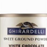 3.12 lb Ghirardelli Sweet Ground White Chocolate Flavored Powder · Ghirardelli 3.12 lb. Sweet Ground White Chocolate Flavored Powder