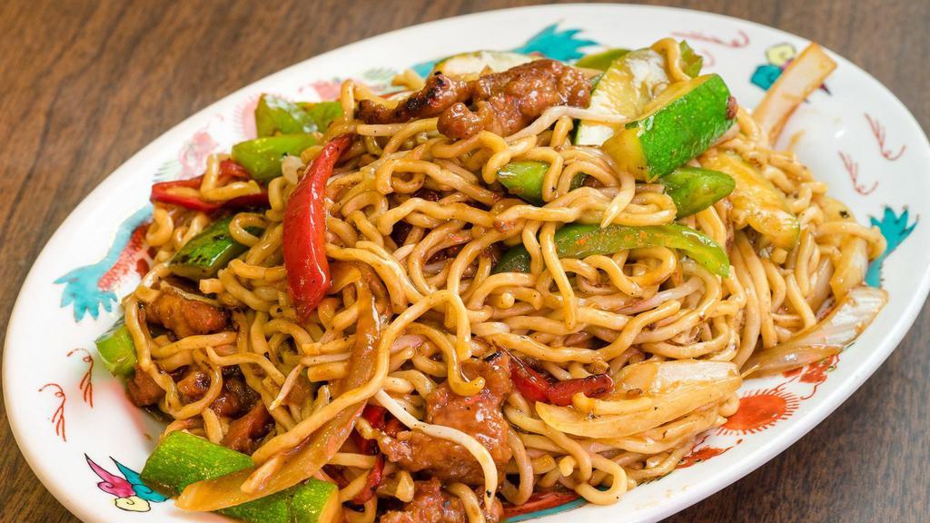 Mongolian Beef Chow Mein · Spicy.