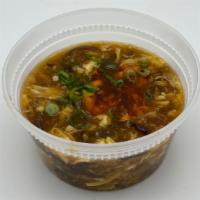 Vegetarian Hot & Sour Soup (Bowl) · Vegetarian. Spicy. Thick broth cooked with black fungus, bamboo shoots, bean curd, scallions...