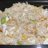 Dried Scallops & Egg White Fried Rice · Fried rice with dried scallops and egg whites.