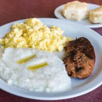 Chicken Sausage & Eggs · Two eggs any style, with a side of chicken sausage, choice of hash browns, grits or rice and...