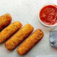 Mozzarella Cheese Sticks · 10 pieces. Deep-fried cheese sticks. Crispy on the outside, gooey on the inside. Served with...