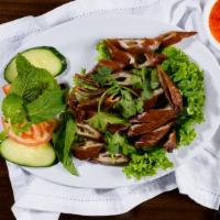 Ruột Heo Chiên Giòn · Deep fried pork intestines