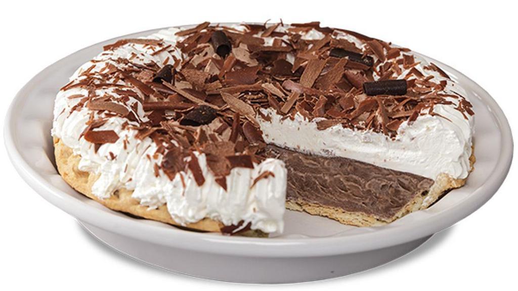 Whole Chocolate Cream Supreme Pie · Shari’s Chocolate Cream Supreme Pie uses the finest and freshest ingredients for a divine result. A rich chocolate cream filling made in Shari’s bakery with pure milk and whole ingredients for pure heaven in each bite.  Due to limited quantities, only 2 per order, please.