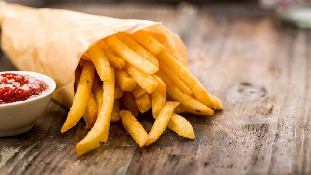 French Fries · Delicious French fries deep fried 'till golden brown, with a crunchy exterior and a light fluffy interior. Seasoned to perfection!.