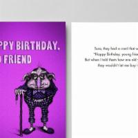 HB - Happy Birthday, Old Friend · Every Bald Guy Greeting is made in the USA on Recycled Paper and comes with an envelope.